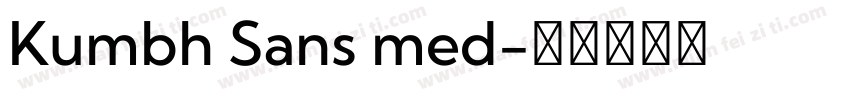 Kumbh Sans med字体转换